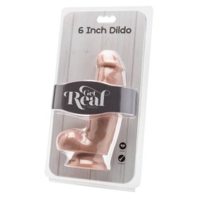 GET REAL - DILDO DE 12 CM COM CONTAS DE PELE