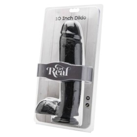 CAI NA REAL - DILDO 25,5 CM COM BOLAS PRETAS