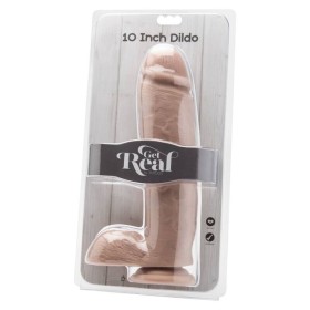 GET REAL - DILDO DE 25,5 CM COM CONTAS DE PELE