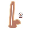 GET REAL - DILDO DUPLA DENSIDADE 17 CM BOLAS DE PELE