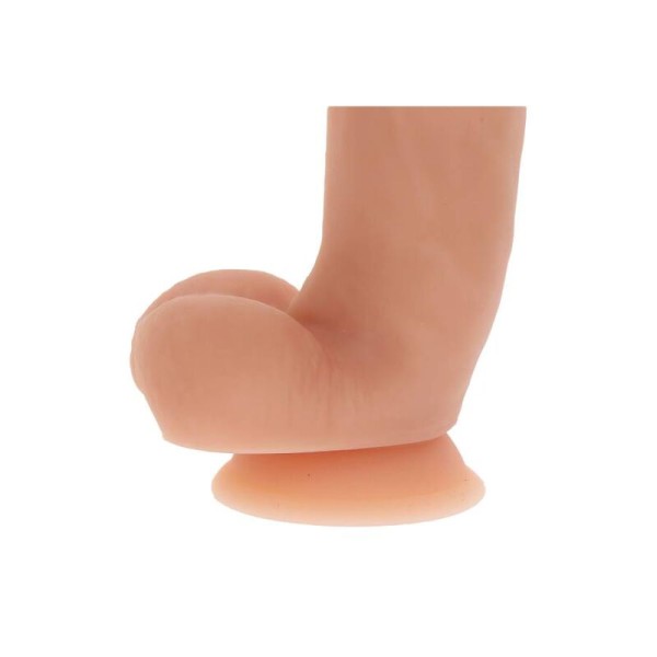 GET REAL - DILDO DE SILICONE COM BOLAS DE PELE 18 CM