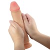 BONITO AMOR - SÉRIE SLIDING SKIN DILDO REALÍSTICO COM VENTOSA DESLIZANTE PELE CARNE 23,4 CM