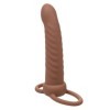 CALEXOTICS - MAXX RIBBED DOUBLE PÉNÉTRATEUR 10 VIBRATIONS MARRON CALEXOTICS