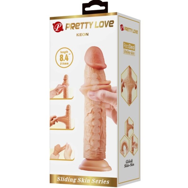 BONITO AMOR - DILDO REALÍSTICO KEON 21 CM CARNE