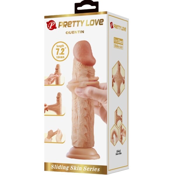 BONITO AMOR - DILDO REALÍSTICO QUENTIN 18 CM CARNE