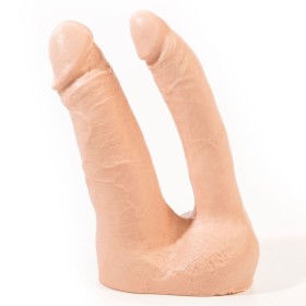 QUARTO ROSA - DILDO ARTHUS DUPLO REALÍSTICO DE CARNE 17CM/15,5CM