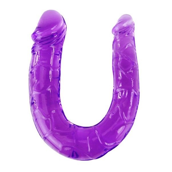BAILE - LILAC FLEXÍVEL GELÉIA DUPLO DILDO