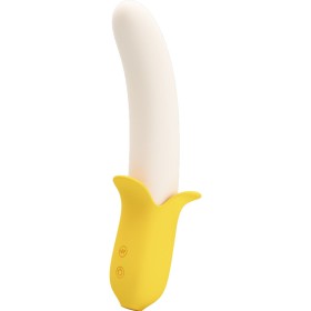 BONITO AMOR - BANANA GEEK SUPER POWER 7 VIBRAÇÕES PARA CIMA E PARA BAIXO SILICONE PRETO