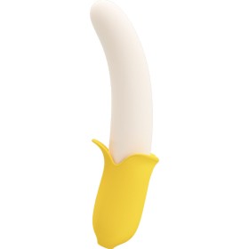 BONITO AMOR - BANANA GEEK SUPER POWER 7 VIBRAÇÕES PARA CIMA E PARA BAIXO SILICONE PRETO