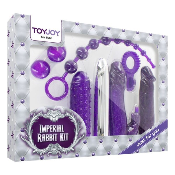 TOYJOY - TOYJOY IMPERIAL KIT CONEJO PÚRPURA - Kit de juguetes sex