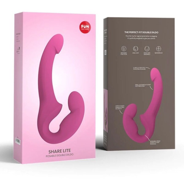 FUN FACTORY - COMPARTE LITE DILDO DOBLE BLACKBERRY FUN FACTORY