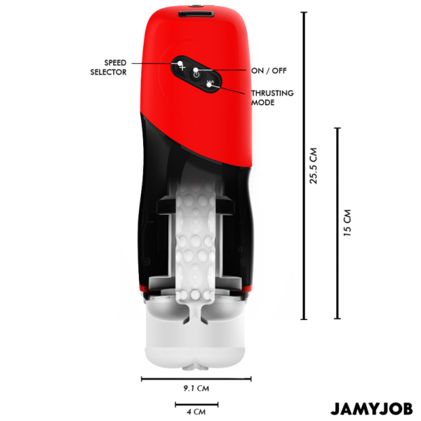 JAMYJOB - MASTURBADOR VAGINA AUTOMÁTICO XPEED 5 MODOS DE PRESSÃO E EFEITO SONORO