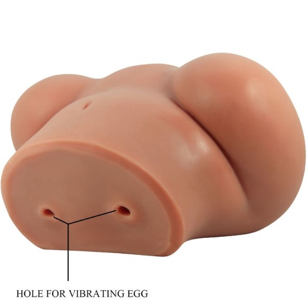 CRAZY BULL - LUNA VIBRATEUR FESSIER AVEC CONTRÔLE RÉALISTE DU VAGIN ET DE L'ANUS À TÉLÉCOMMANDE
