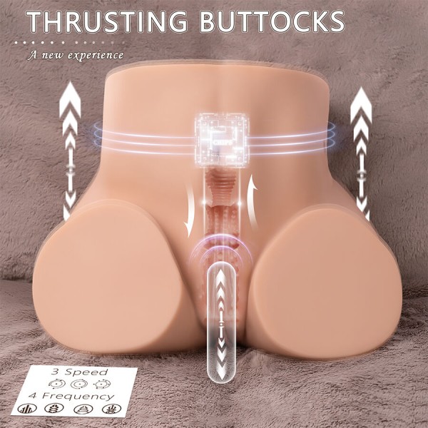 XISE - ETHEL MASTURBATEUR VAGINAL RÉALISTE À VIBRATION MULTI-POSITIONS