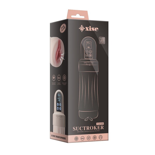 XISE - SUCTROKER V3.0 III MASTURBATEUR VAGINAL AVEC VIBRATION