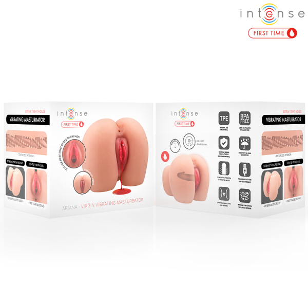 INTENSE FIRST TIME - MASTURBATEUR VIBROMASSEUR ARIANA VIRGIN AVEC SAIGNEMENT