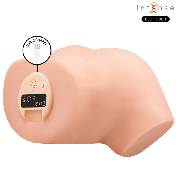 INTENSE DEEP TOUCH - MASTURBATEUR VAGINAL NICOLE AVEC EFFETS DE SUCCION, DE CHALEUR, DE VIBRATION ET VOCAUX, AVEC TÉLÉCOMMANDE, 