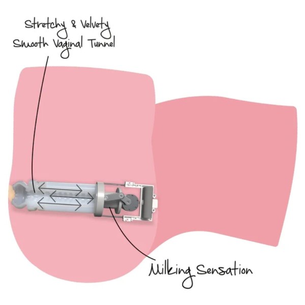 DÉSIR CACHÉ - MASTURBATEUR FÉMININ À TRASSE SERRÉ 6 KG