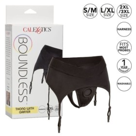 CALEXOTICS - BOUNDLESS STRING AVEC JARRETIÈRE S/M CALEXOTICS