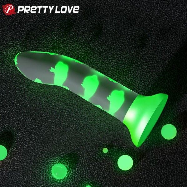 BONITO AMOR - DILDO VERDE CLARO SEM VIBRAÇÃO MAGIC NIGHTFALL