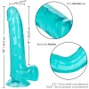 CALEXOTICS - DILDO QUEEN SIZE AZUL 20,3 CM