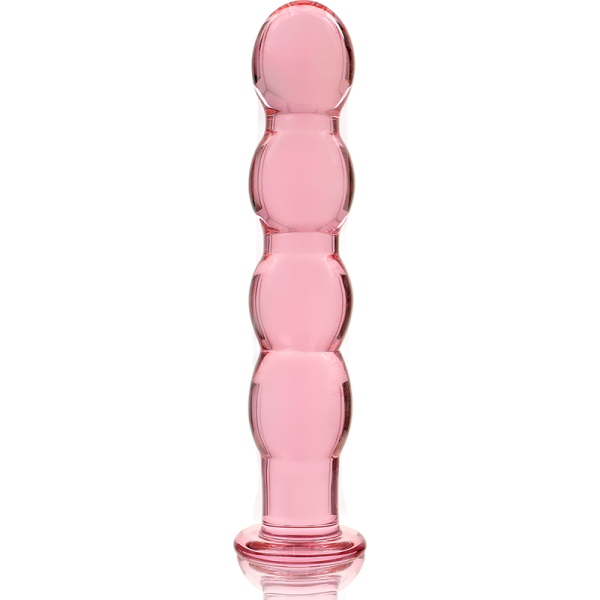 NEBULA SERIES BY IBIZA - MODÈLE 10 GODE EN VERRE BOROSILICATE ROSE 16.5 CM -O- 3.5 CM