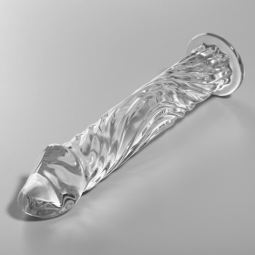 NEBULA SERIES BY IBIZA - MODÈLE 12 GODE EN VERRE BOROSILICATE CLAIR 17 CM -O- 3.5 CM