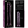 SÉRIE NEBULA DE IBIZA - MODELO 12 DILDO VIDRO BOROSILICATO ROSA 17 CM -O- 3,5 CM