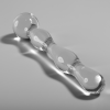 SÉRIE NEBULA DE IBIZA - MODELO 13 DILDO DE VIDRO BOROSILICADO TRANSPARENTE 18 CM -O- 3,5 CM