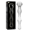 SÉRIE NEBULA DE IBIZA - MODELO 13 DILDO DE VIDRO BOROSILICADO TRANSPARENTE 18 CM -O- 3,5 CM
