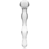 SÉRIE NEBULA DE IBIZA - MODELO 13 DILDO DE VIDRO BOROSILICADO TRANSPARENTE 18 CM -O- 3,5 CM