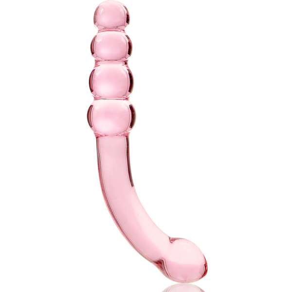 SÉRIE NEBULA DE IBIZA - MODELO 14 DILDO DE VIDRO BOROSILICADO ROSA 18,5 CM -O- 3 CM