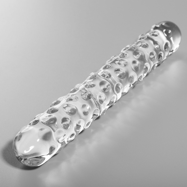 SÉRIE NEBULA DE IBIZA - MODELO 15 DILDO DE VIDRO BOROSILICADO TRANSPARENTE 18,5 CM -O- 3 CM