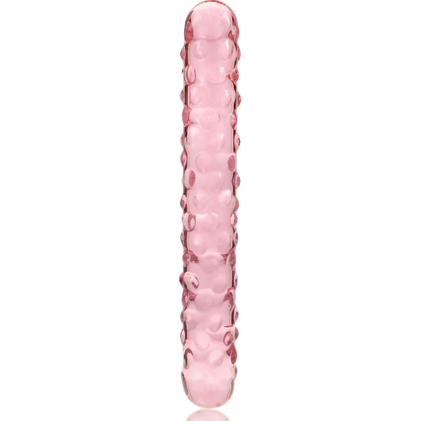 SÉRIE NEBULA DE IBIZA - MODELO 15 DILDO DE VIDRO BOROSILICADO ROSA 18,5 CM -O- 3 CM