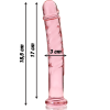 NEBULA SERIES BY IBIZA - MODÈLE 16 GODE EN VERRE BOROSILICATE ROSE 18.5 CM -O- 3 CM