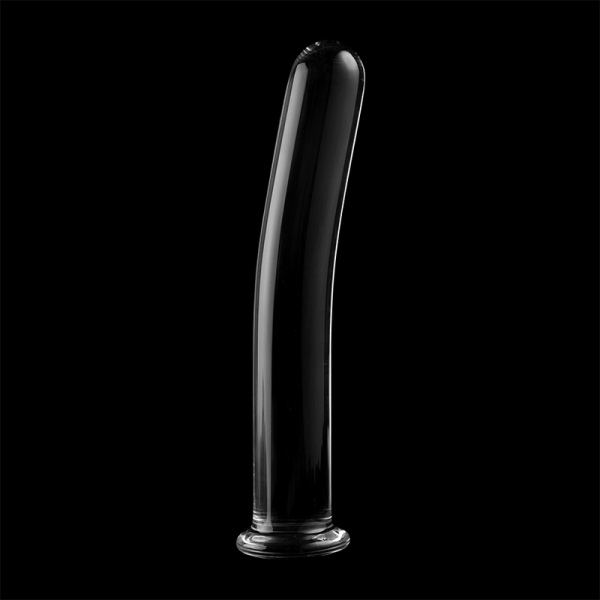 SÉRIE NEBULA DE IBIZA - MODELO 17 DILDO DE VIDRO BOROSILICADO TRANSPARENTE 18,5 CM -O- 3 CM