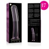SÉRIE NEBULA DE IBIZA - MODELO 17 DILDO DE VIDRO BOROSILICADO ROSA 18,5 CM -O- 3 CM