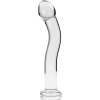 SÉRIE NEBULA DE IBIZA - MODELO 18 DILDO DE VIDRO BOROSILICADO TRANSPARENTE 18,5 CM -O- 3,5 CM