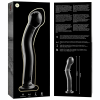 SÉRIE NEBULA DE IBIZA - MODELO 18 DILDO DE VIDRO BOROSILICADO TRANSPARENTE 18,5 CM -O- 3,5 CM
