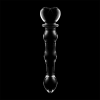 SÉRIE NEBULA DE IBIZA - MODELO 21 DILDO DE VIDRO BOROSILICADO TRANSPARENTE 20,5 CM -O- 3,5 CM