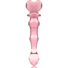 SÉRIE NEBULA DE IBIZA - MODELO 21 DILDO DE VIDRO BOROSILICADO ROSA 20,5 CM -O- 3,5 CM