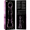 SÉRIE NEBULA DE IBIZA - MODELO 21 DILDO DE VIDRO BOROSILICADO ROSA 20,5 CM -O- 3,5 CM