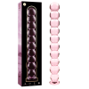 SÉRIE NEBULA DE IBIZA - MODELO 22 DILDO DE VIDRO BOROSILICADO ROSA 21,5 CM -O- 2,5 CM