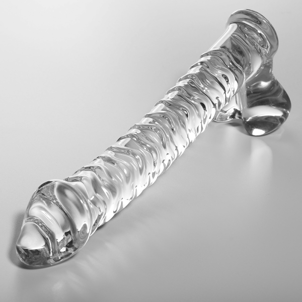 SÉRIE NEBULA DE IBIZA - MODELO 23 DILDO DE VIDRO BOROSILICADO TRANSPARENTE 21,5 CM -O- 4 CM