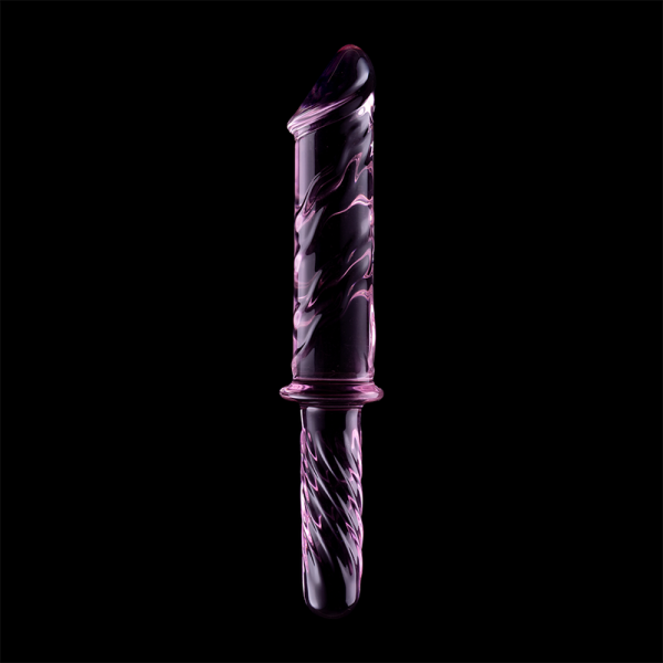 SÉRIE NEBULA DE IBIZA - MODELO 24 DILDO DE VIDRO BOROSILICADO ROSA 28,5 CM -O- 5 CM