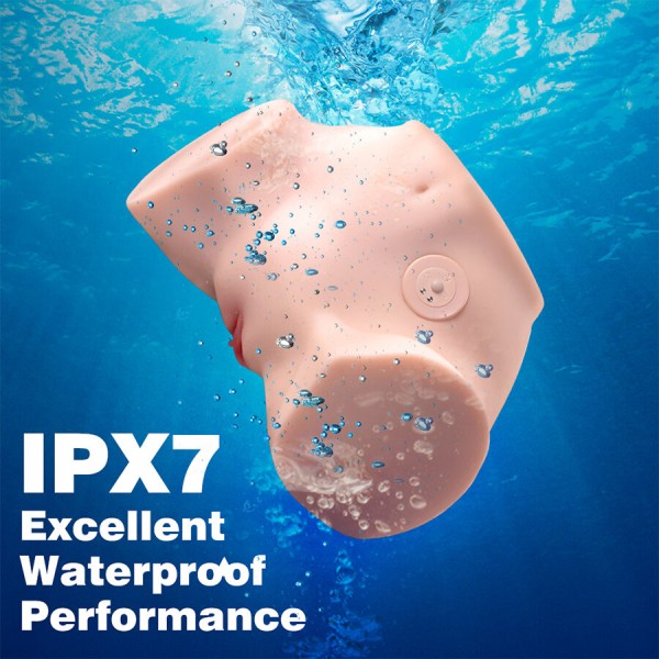 XISE - MASTURBADOR REALÍSTICO FENNIE PARA VAGINA E ÂNUS COM VIBRAÇÃO