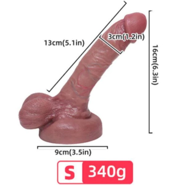 ARMONY - DILDO SILICONE LÍQUIDO REALÍSTICO 13 CM