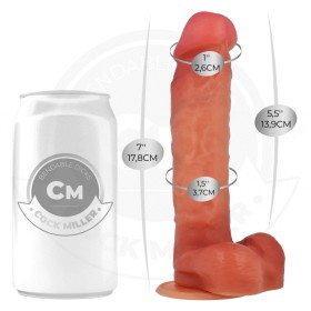 COCK MILLER - GODE ARTICULABLE HYPERRÉALISTE 17,8 CM