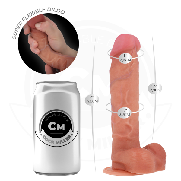 COCK MILLER - DILDO ARTICULÁVEL HIPERREALISTA 7 CM