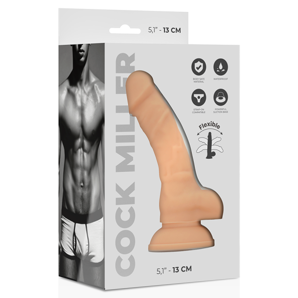COCK MILLER - DENSIDADE DE SILICONE ARTICULÁVEL COCKSIL 13 CM
